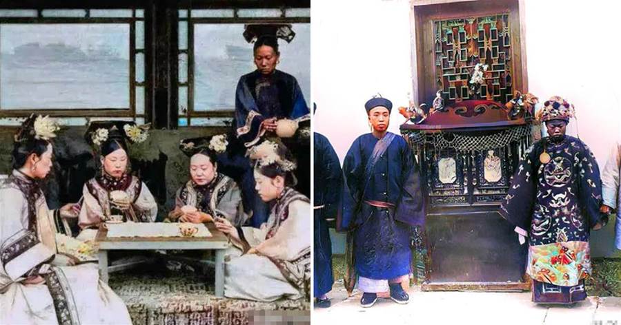 Old Photos Colored In The Late Qing Dynasty Concubines In The Harem Old Photos Colored In The Late Qing Dynasty Concubines In The Harem